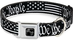 Buckle-Down Americana Flag Dog Collar, Wide-Large