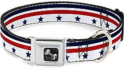 Buckle-Down Americana Stars & Stripes 1 Dog Collar, Medium