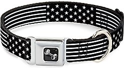 Buckle-Down Americana Stars & Stripes Dog Collar, Wide-Large