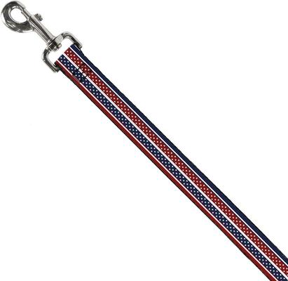 Show full view: Buckle-Down Americana Stripe Dog Leash slide 2 of 4