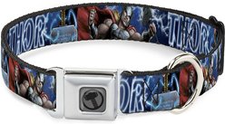 Buckle-Down Avengers Thor Hammer Dog Collar, Wide-Small
