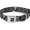 Show in main carousel: Buckle-Down Bandana Skulls Dog Collar, Black, Medium slide 1 of 9