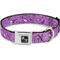 Show in main carousel: Buckle-Down Bandana Skulls Dog Collar, Purple, Medium slide 1 of 9