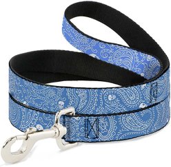 Buckle-Down Bandana Skulls Dog Leash, Blue