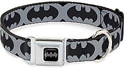 Buckle-Down Bat Signal-5 Polyester Dog Collar, Large: 15 to 24-in neck, 1-in wide