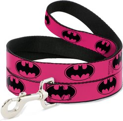 Buckle-Down Bat Signal Polyester Standard Dog Leash, Medium: 6-ft long, 1-in wide