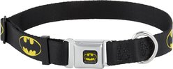 Buckle-Down Batman Shield Seatbelt Buckle Dog Collar, Wide Large