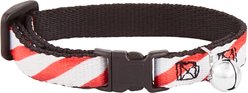 Buckle-Down Candy Cane Cat Collar, Small