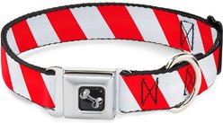 Buckle-Down Candy Cane Dog Collar, Wide-Medium