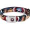 Show in main carousel: Buckle-Down Captain America Shield Polyester Dog Collar, Small: 9 to 15-in neck, 1-in wide slide 1 of 10