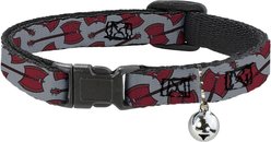 Buckle-Down Cartoon Network Adventure Time Marceline's Axe Bass Guitar Polyester Breakaway with Bell Cat Collar, 8.5 to 12-in neck, 1/2-in wide