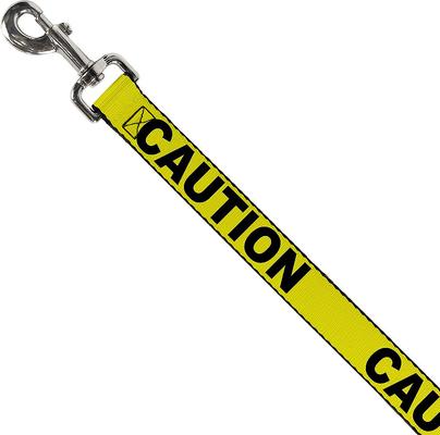 Show full view: Buckle-Down CAUTION Dog Leash slide 2 of 5