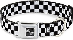 Buckle-Down Checker Dog Collar, Wide-Large