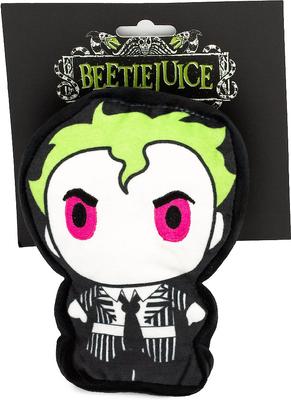 Show full view: Buckle-Down Chibi Beetlejuice Standing Pose Dog Plush Squeaker Toy  slide 4 of 6