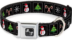 Buckle-Down Christmas Dog Collar, Wide-Large