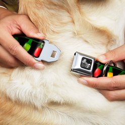 Buckle-Down Christmas Lights Dog Collar, Small slide 2 of 9