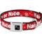 Show in main carousel: Buckle-Down Christmas NAUGHTY OR NICE Dog Collar, Wide-Medium slide 1 of 10
