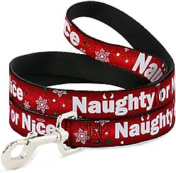 Buckle-Down Christmas NAUGHTY OR NICE Dog Leash