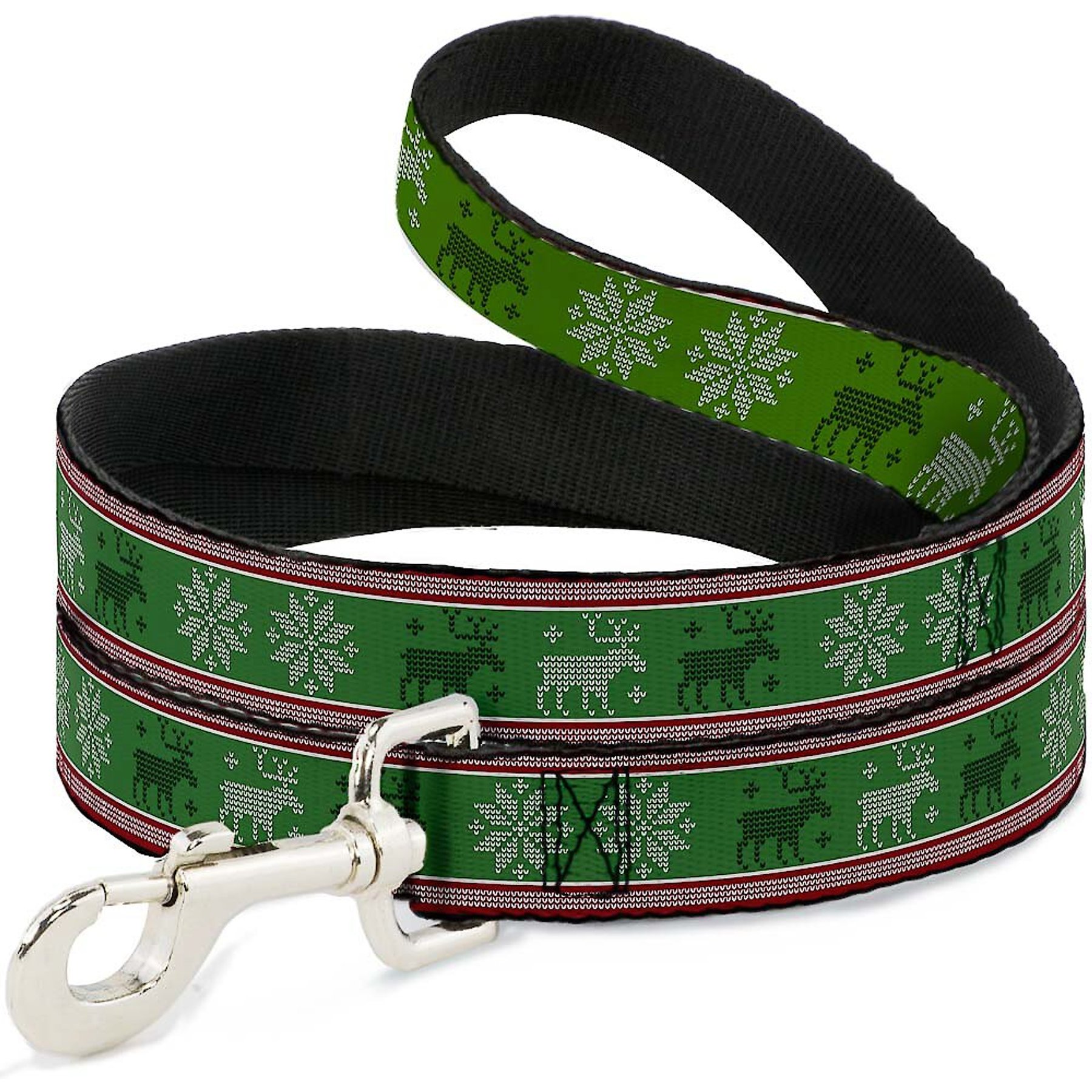 Buckle-Down Christmas Stitch Dog Leash