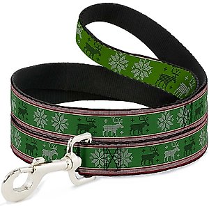 Buckle-Down Christmas Stitch Dog Leash
