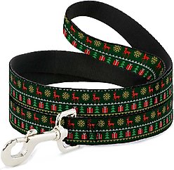 Buckle-Down Christmas Sweater Stitch Dog Leash