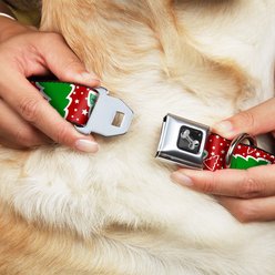 Buckle-Down Christmas Trees Dog Collar, Large slide 2 of 9