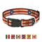 Show in main carousel: Buckle-Down Country Plastic Clip Polyester Dog Collar, Medium: 11 to 17-in neck, 1-in wide, Puerto Rico slide 1 of 9