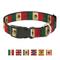 Show in main carousel: Buckle-Down Country Plastic Clip Polyester Dog Collar, Small: 9 to 15-in neck, 1-in wide, Mexico slide 1 of 8