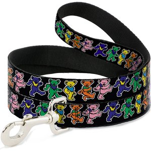 Buckle-Down Dancing Bears Polyester Standard Dog Leash, Medium: 6-ft long, 1-in wide