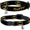 Show in main carousel: Buckle-Down DC Comics Batman Shield Personalized Breakaway Cat Collar with Bell slide 1 of 3