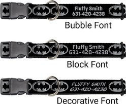 Buckle-Down DC Comics Batman Shield Personalized Dog Collar, Large slide 2 of 7