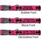 Show in main carousel: Buckle-Down DC Comics Batman Signal Personalized Dog Collar, Fuchsia & Black, Large slide 2 of 8