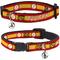 Show in main carousel: Buckle-Down DC Comics Flash Logo/Stripe Personalized Breakaway Cat Collar with Bell slide 1 of 2