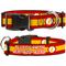 Show in main carousel: Buckle-Down DC Comics Flash Logo/Stripe Polyester Personalized Dog Collar, Large slide 1 of 7