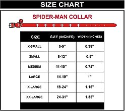 Buckle-Down DC Comics Spider Man Vegan Leather Dog Collar, Large: 14 to 19-in neck, 1-in wide slide 2 of 4