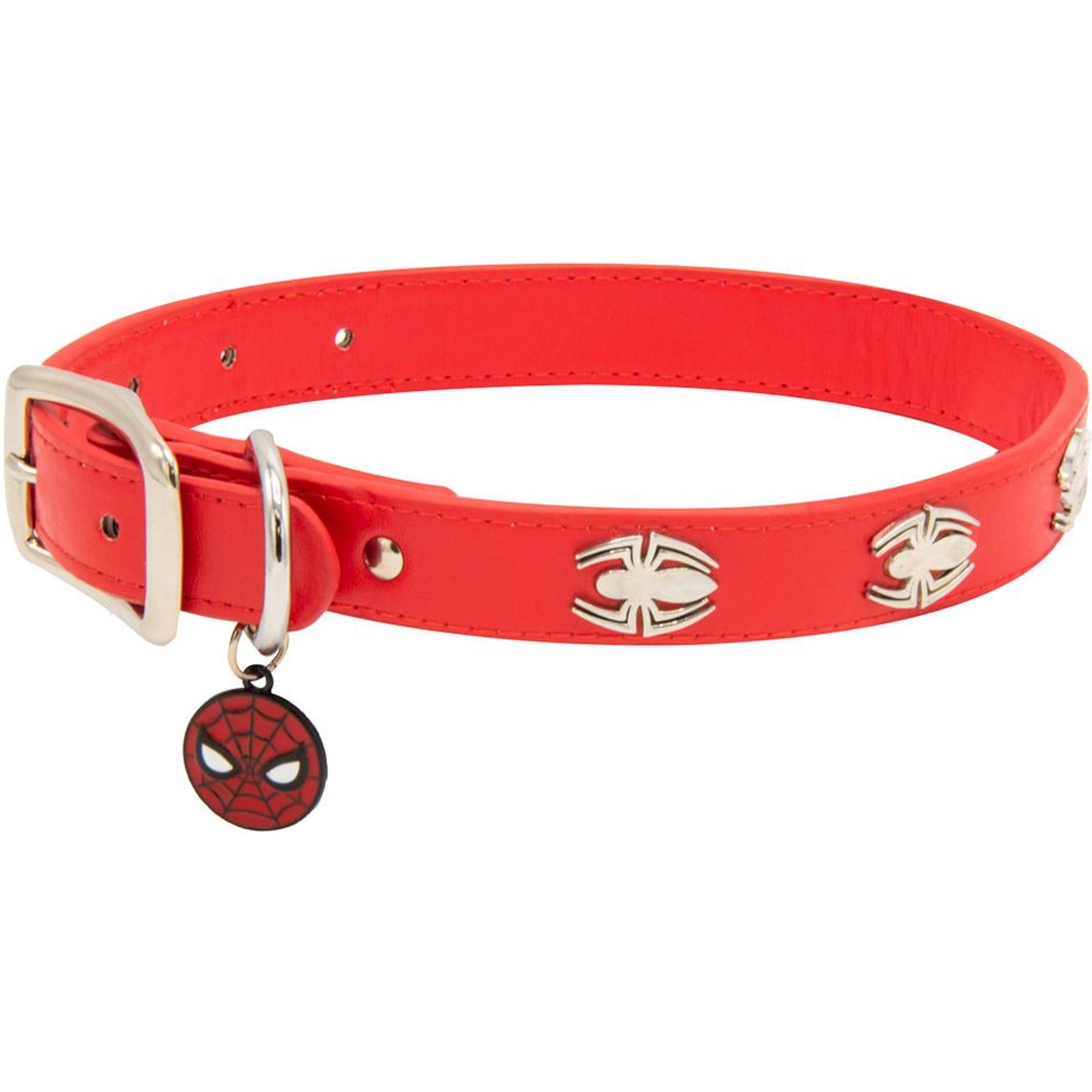 Buckle-Down DC Comics Spider Man Vegan Leather Dog Collar, XX-Large: 24 to 31-in neck, 1.35-in wide