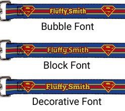 Buckle-Down DC Comics Superman Shield Stripe Personalized Dog Leash slide 2 of 2