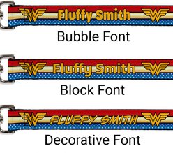 Buckle-Down DC Comics Wonder Woman Logo Stripe/Stars Personalized Dog Leash slide 2 of 2