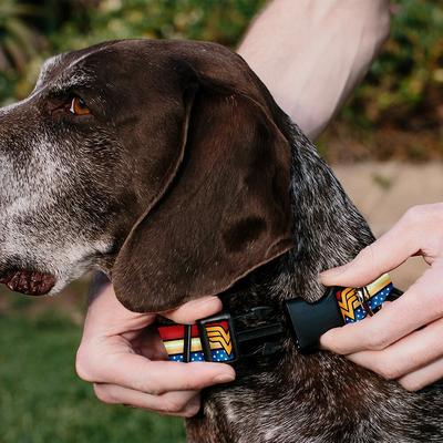Show full view: Buckle-Down DC Comics Wonder Woman Polyester Personalized Dog Collar, Large slide 5 of 9