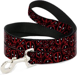 Buckle-Down Deadpool Splatter Logo Dog Leash