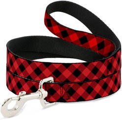 Buckle-Down Diagonal Buffalo Plaid Dog Leash
