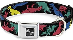 Buckle-Down Dinosaurs Dog Collar, Wide-Small
