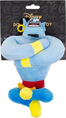 Show full view: Buckle-Down Disney Aladdin Genie Sitting Squeaky Plush Dog Toy, Blue slide 4 of 5