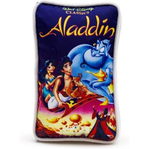 Buckle-Down Disney Aladdin VHS Tape Squeaky Plush Dog Toy