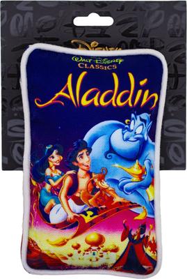 Show full view: Buckle-Down Disney Aladdin VHS Tape Squeaky Plush Dog Toy slide 4 of 5