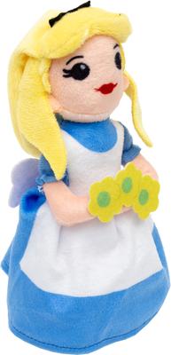 Show full view: Buckle-Down Disney Alice in Wonderland with Flowers Squeaky Plush Dog Toy, White slide 3 of 5