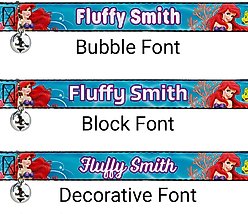 Buckle-Down Disney Ariel & Flounder Vivid Underwater Poses Personalized Breakaway Cat Collar with Bell slide 2 of 2