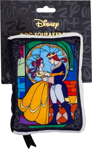 Show full view: Buckle-Down Disney Beauty & the Beast Book Squeaky Plush Dog Toy slide 4 of 5
