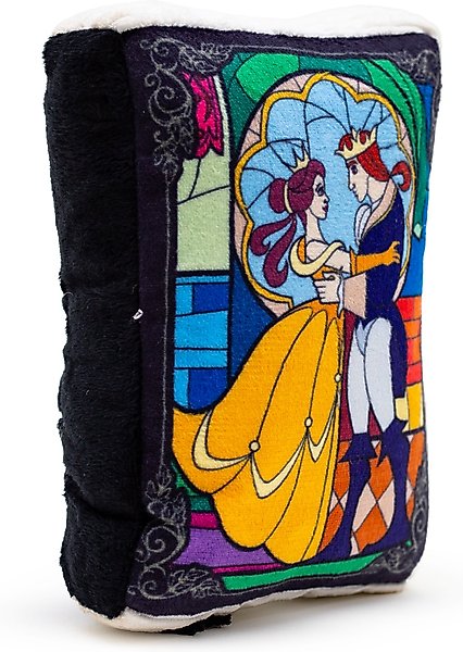 Show full view: Buckle-Down Disney Beauty & the Beast Book Squeaky Plush Dog Toy slide 2 of 5