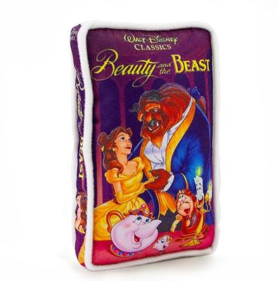 Show full view: Buckle-Down Disney Beauty & the Beast VHS Tape Squeaky Plush Dog Toy slide 2 of 5